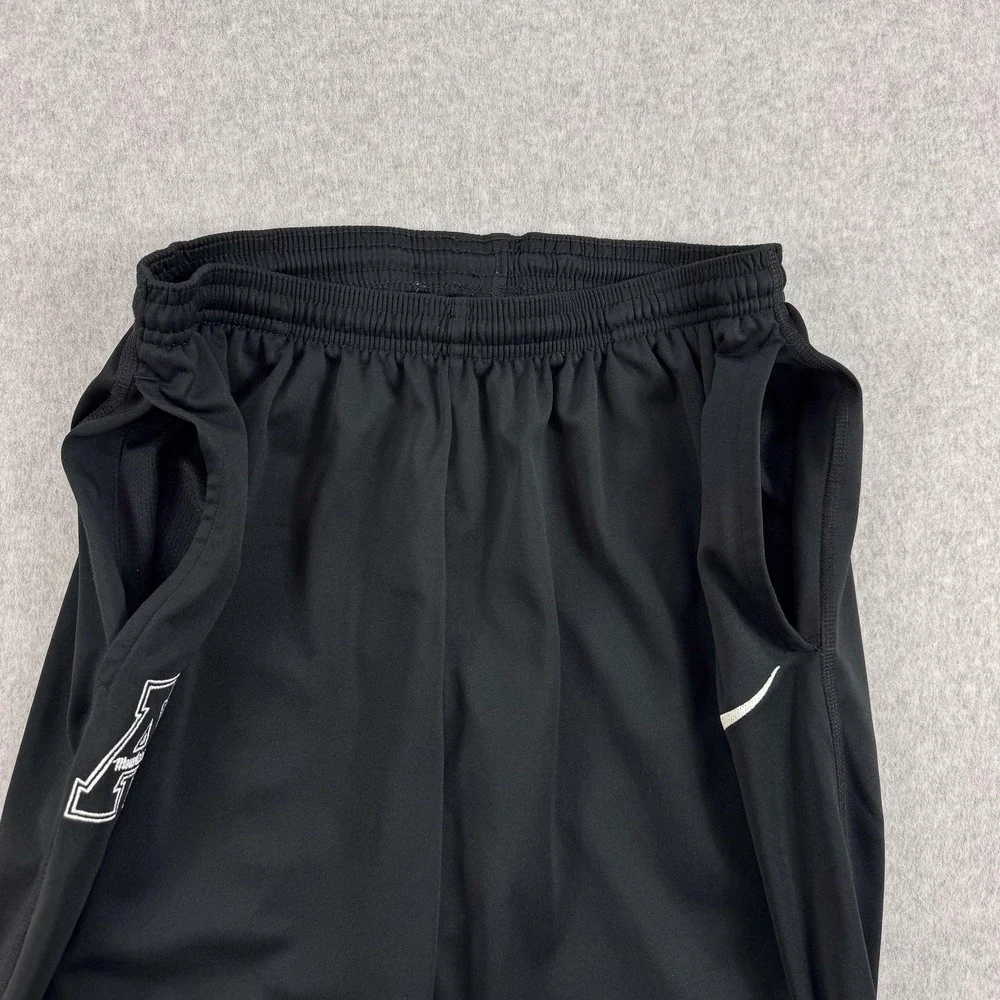 Appalachian State Mountaineers Track Pants Mens Medium Black NCAA Nike Dri Fit